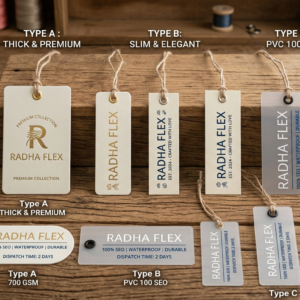 Custom Thick Cardstock Garment Tags | Heavyweight Clothing Labels for Premium Brands