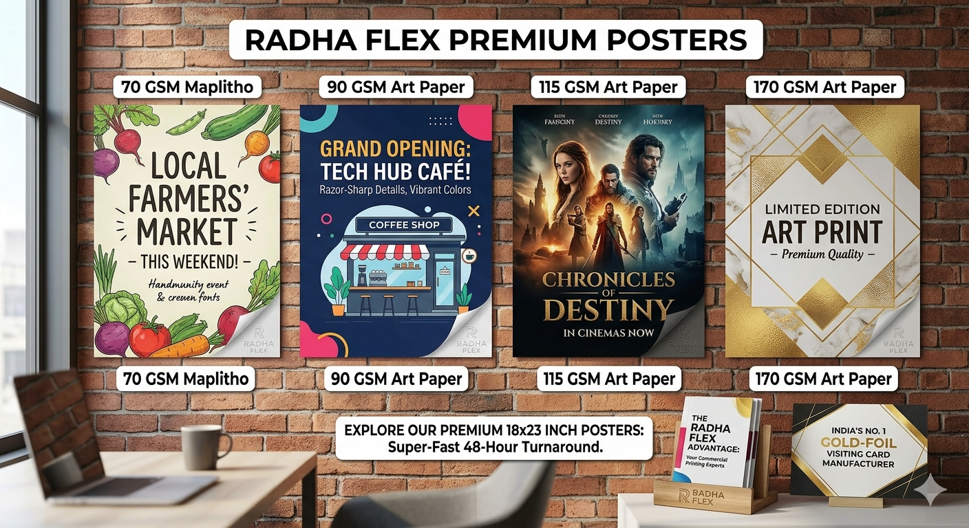Custom Premium Posters (18" x 23") – High-Quality Offset Printing